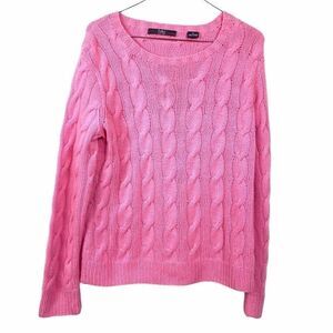 Folio New York Pink 100% Cashmere Sweater